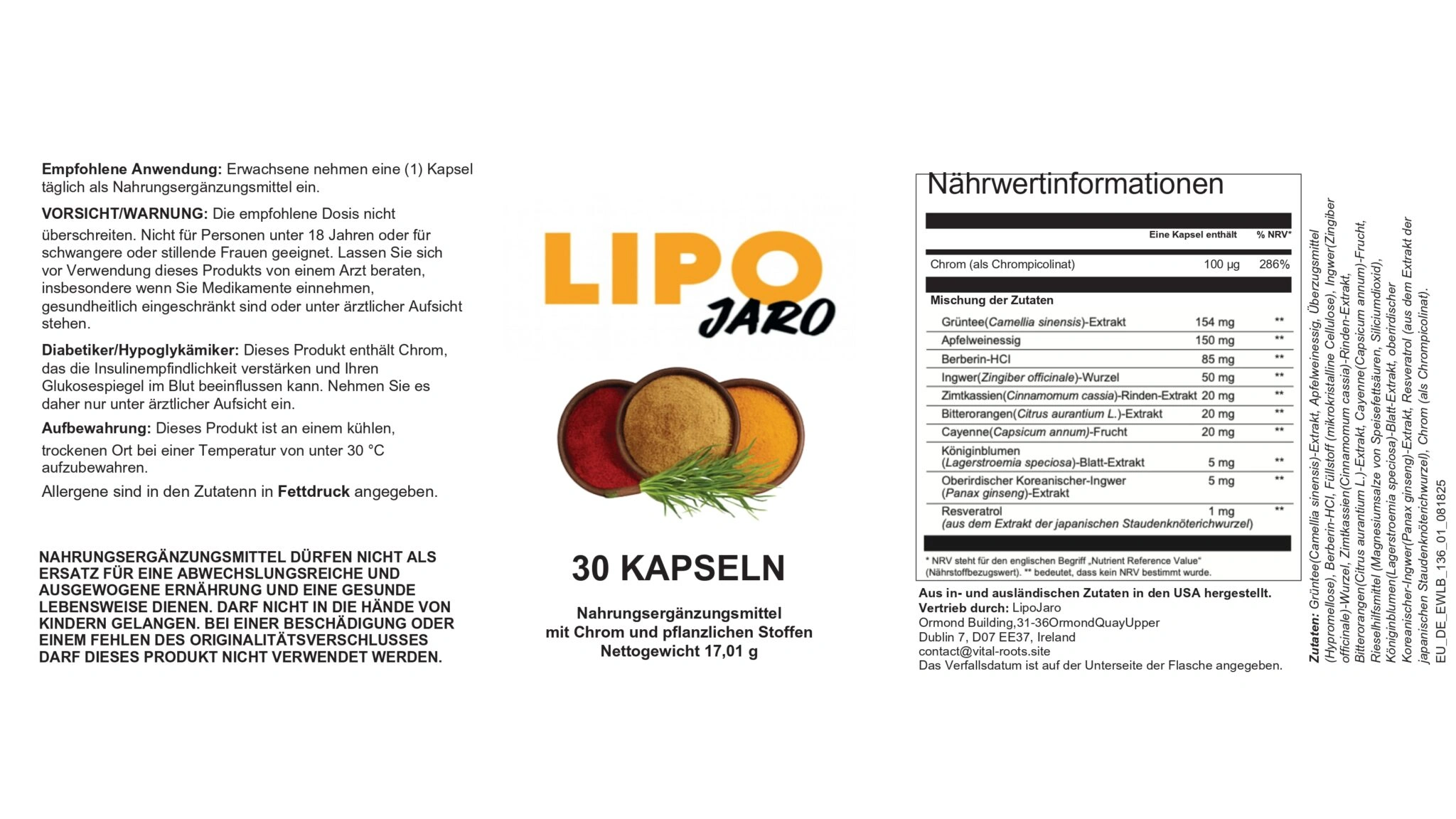LipoJaro LipoJaro Bottle